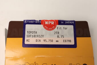 NPR SDT10193ZY0075 RING PISTON SET 075 2TR