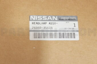 Nissan 260603SG2A HEADLAMP ASSY LH