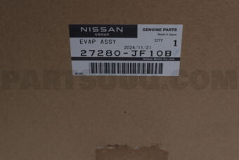 Nissan 27280JF10B EVAPORATOR ASSY
