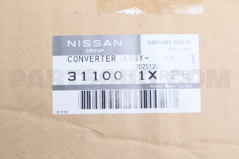 Nissan 311001XR2E CONVERTER ASSY