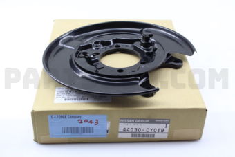 Nissan 44030CY01B PLATE ASSY-BACK REAR BRAKE LH