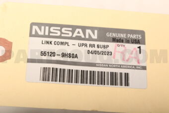 Nissan 551209HS0A LINK COMPL-RR SUSPEN