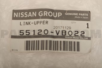 Nissan 55120VB022 LINK COMPL-UPPER,REAR SUSPENSION
