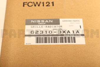Nissan 623103XA1A GRILLE-RADIATOR