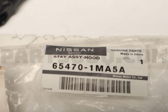 Nissan 654701MA5A STAY ASSY-HOOD