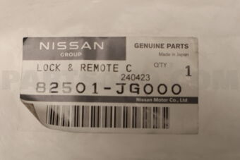 Nissan 82501JG000 LOCK & REMOTE CONTROL ASSY-REAR DOOR,LH