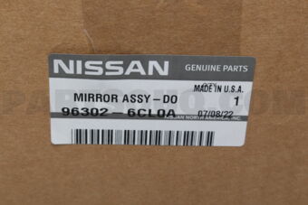 Nissan 963026CL0A MIRROR ASSY-OUT