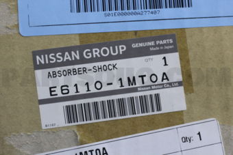 Nissan E61101MT0A ABSORBER KIT-SHOCK,FRONT