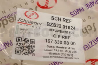 SCHNIEDER BZS2201624 SUSP CONTROL ARM LOWER FR RH GLE 350/450/580 4-MATIC [20-21]