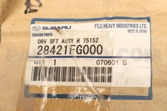 Subaru 28421FG000 DRV SFT ASSY R 75152