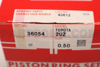 TP 360543F0050 RING RING PISTON 050 2UZ 1.2X1.2X3