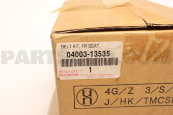 Toyota 0400313535 BELT KIT FR