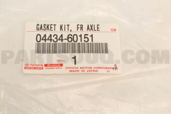 Toyota 0443460151 GASKET KIT FR AXLE