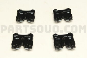 Toyota 044660W020 PAD KIT, DISC BRAKE, REAR