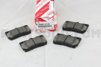 Toyota 0446622190 PAD KIT, DISC BRAKE, REAR