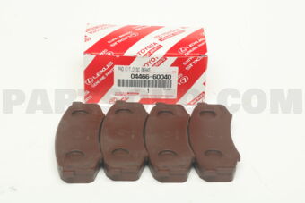 Toyota 0446660040 PAD KIT, DISC BRAKE, REAR