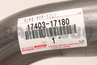 Toyota 1740317180 PIPE ASSY, EXHAUST, CENTER