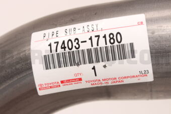 Toyota 1740317180 PIPE ASSY, EXHAUST, CENTER