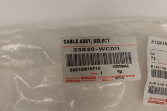 Toyota 33820WC011 CABLE ASSY, TRANSMIS