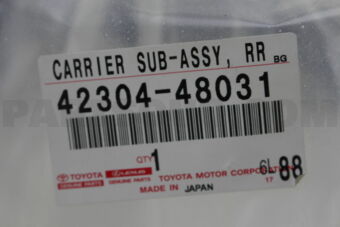 Toyota 4230448031 CARRIER SUB-ASSY, REAR AXLE, RH