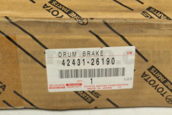 Toyota 4243126190 DRUM SUB-ASSY, REAR BRAKE