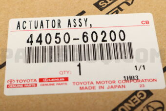 Toyota 4405060200 ACTUATOR ASSY, BRAKE