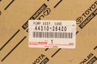 Toyota 4431026420 PUMP ASSY, VANE