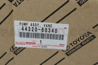 Toyota 4432060340 PUMP ASSY, VANE