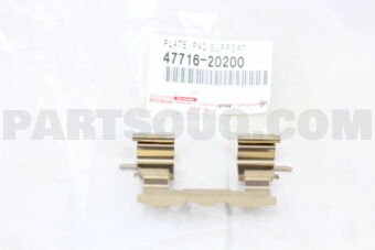 Toyota 4771620200 PLATE, PAD SUPPORT, NO.1(FOR FRONT DISC BRAKE)