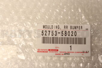 Toyota 5275358020 MOULDING, RR BUMPER
