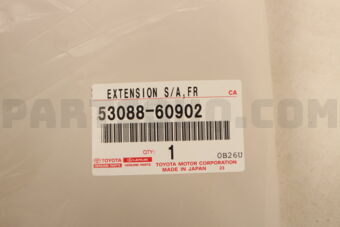 Toyota 5308860902 EXTENSION SUB-ASSY, FRONT WHEEL OPENING, LH
