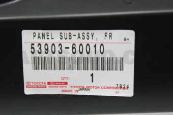 Toyota 5390360010 UNTERBAUGRUPPE FRONTEND-PANEL
