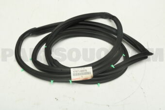 Toyota 6787160070 WEATHERSTRIP, REAR DOOR, RH