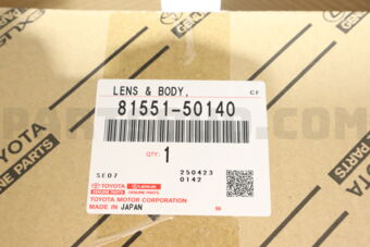 Toyota 8155150140 LENS, REAR COMBINATION LAMP, RH