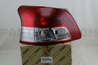 Toyota 8156152560 LENS &amp; BODY, REAR COMBINATION LAMP, LH