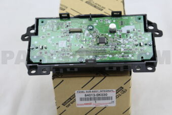 Toyota 840130K030 PANEL SUB-ASSY, INTEGRATION