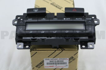 Toyota 840130K030 PANEL SUB-ASSY, INTEGRATION