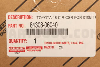 Toyota 8430806040 CABLE SET, SPIRAL
