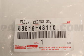 Toyota 8851548110 VALVE, EXPANSION