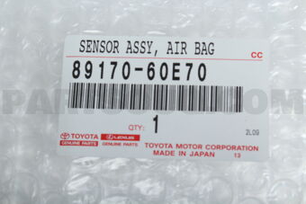 Toyota 8917060E70 SENSOR ASSY AIR BAG