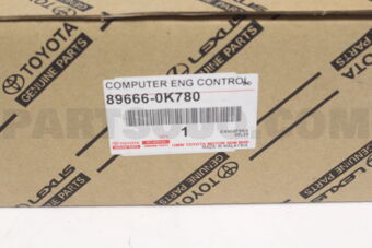 Toyota 896660K780 COMPUTER ENGINE CON