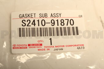 Toyota S241091870 GASKET, TURBINE OUTLET ELBOW