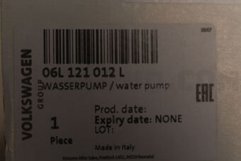 VAG 06L121012L WATER PUMP-GOLF VII(5G1)