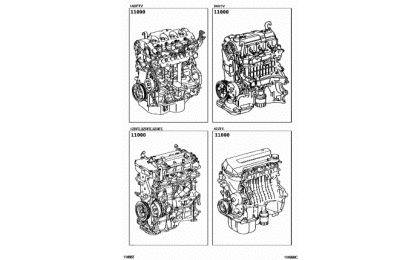 Partial engine assembly