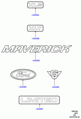 Maverick TM3 (RHD) 2002-2006 Europe 2002