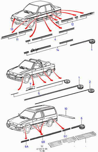 Escort DA 1986-1990 Europe 1986