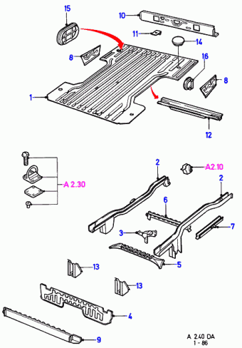 Escort DA 1986-1990 Europe 1986