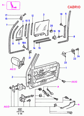 Escort DA 1986-1990 Europe 1986