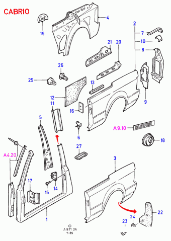 Escort DA 1986-1990 Europe 1986