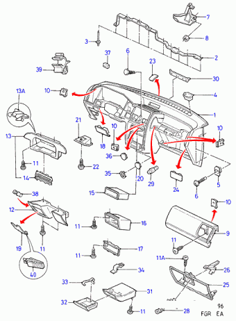Escort/Orion EA 1990-1995 Europe 1990